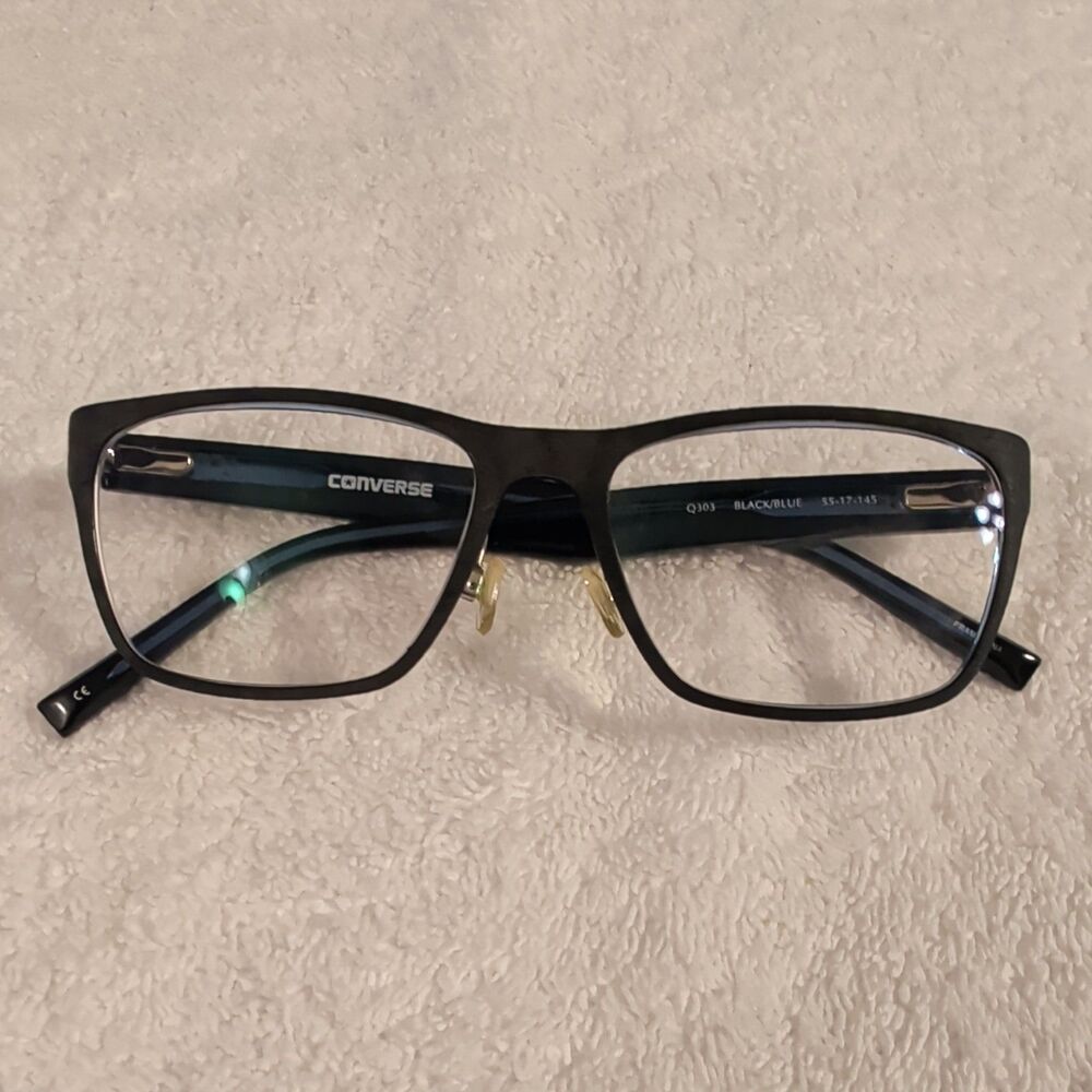 CONVERSE Q303 Black/Blue, Eyeglass Frames 55-17-145